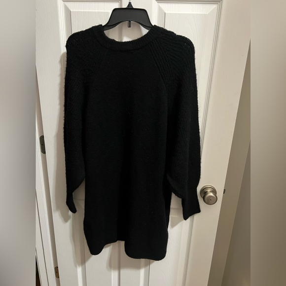 Topshop Black Oversize Long Sleeve Mini Sweater Dress Size Small (4-6) NWT - Picture 13 of 16